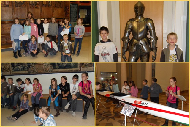 A Magyar Nemzeti Múzeumban a Londoni Olimpiával, majd Magyarország történelmével ismerkedtünk.