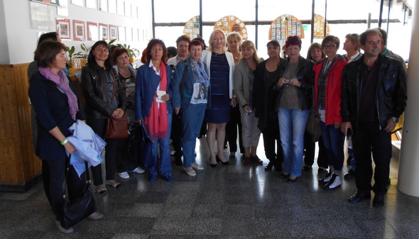 Újbuda Önkormányzatának szervezésében harminc bolgár pedagógus és intézményvezető tett szakmai látogatást iskolánkban.